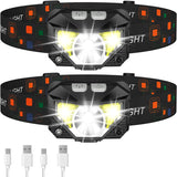 Lumivor – 2-Pack Ultra-Bright Rechargeable LED Headlamp with Motion Sensor
