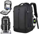 AirVoyage 40L Expandable Waterproof Travel Backpack with USB Charging Port & 17” Laptop Sleeve - Perfect for Adventure & Daily Commute