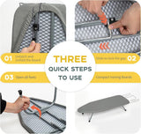 Portable Tabletop Ironing Board – Foldable 81×30.5cm, Iron Rest & Padded Feet