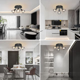 Industrial Adjustable Black Spotlight Ceiling Light | Vintage Functionality
