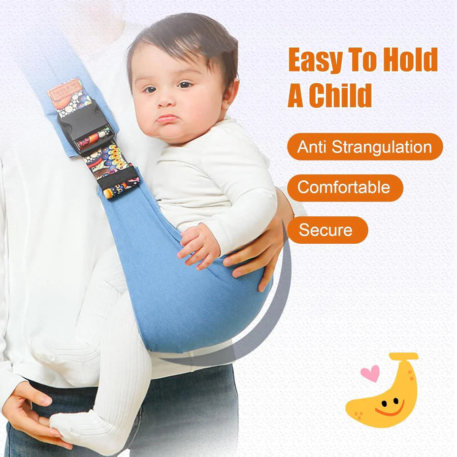 Adjustable Baby Carrier – Ergonomic Buckle System, Cotton Blend & 0.5-3 Years
