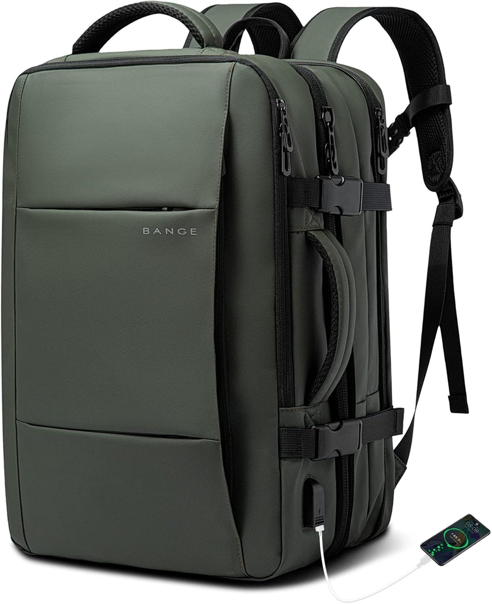 Expandable 26-45L Waterproof Travel Backpack with Laptop Sleeve & Versatile Duffle Carry - Perfect for Hiking, Camping, and Daily Use
