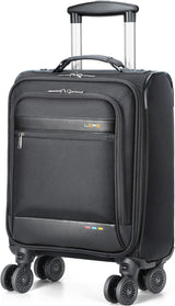 Lightweight Softside Expandable Carry-On Suitcase with Wheels – Airline Approved Travel Luggage