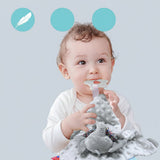 Baby Security Blanket Elephant Plush Lovey Comforter