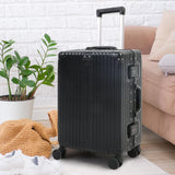Enhanced Product Title: **Premium Aluminium Frame Carry-On Luggage with TSA Lock & Whisper-Quiet Wheels - Lightweight & Durable Travel Suitcase**
