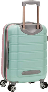 Lightweight Expandable Hardside Carry-On Luggage with Double Spinner Wheels - Cotton Candy Color | Travel-Friendly Design