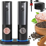 Optimized Product Title: **Elektrisches Salz- und Pfeffermühlen-Set mit Ladestation – Automatische Gewürzmühlen für Küche und Tisch, Edelstahl & Keramikmahlwerk, Perfekt für Gourmet-Köche** 

This title includes relevant keywords and phrases that can help