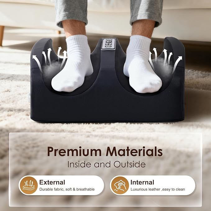 Electric Foot Massager – Heat Function, 3 Speed Settings & Dual Rotation
