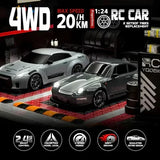 BowLift | Retro Drift Master – 4WD RC Car with LED Lights