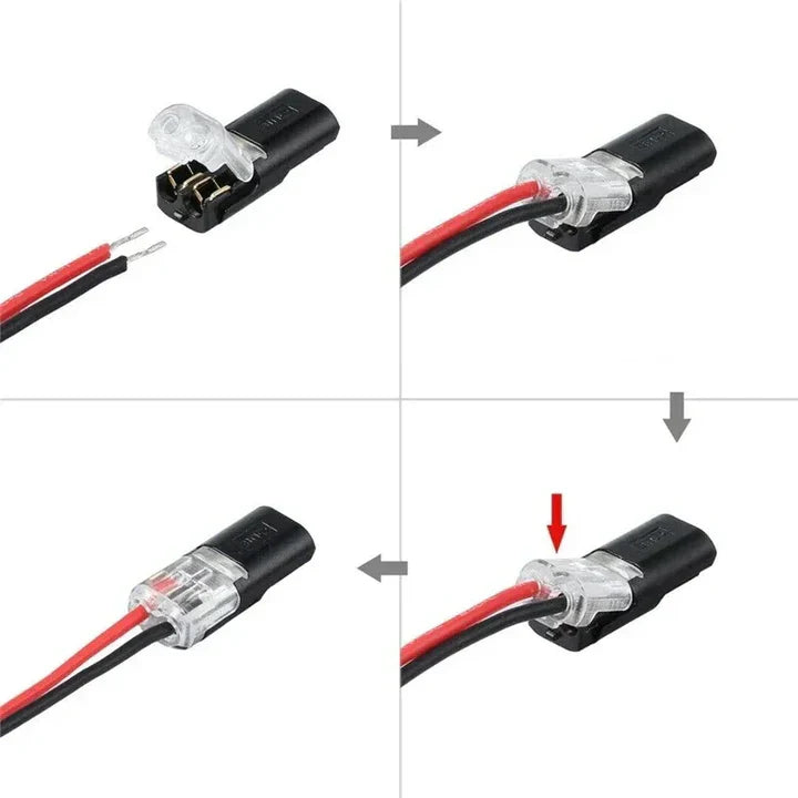 Optimized Product Title: "50-teiliges Set 2-polige Schnellverbinder für Kabel – Kein Abisolieren erforderlich – Einfache Verbindungstechnik" 

This title includes relevant keywords while clearly describing the product's features and benefits, making it mo