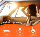 Memory Foam Car Seat Cushion – Ergonomic Gel Support, 54×47cm & Breathable Cover