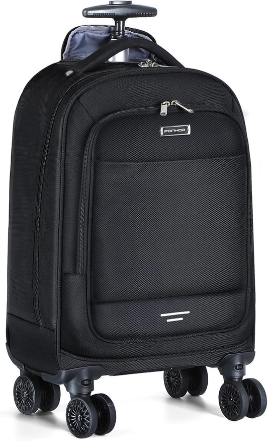 30L Rolling Laptop Backpack with 4 Spinner Wheels
