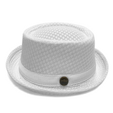 Pork Pie Mesh Hat – Breathable Summer Fedora, Unisex, Adjustable 58–60cm