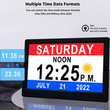 11.5-Inch Digital Calendar Day Clock with 19 Reminders - Claryon