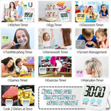 Digitaler Küchentimer mit großem Display – 2er-Set für präzises Kochen und Backen