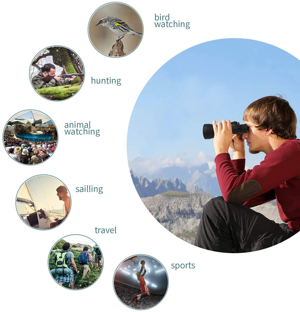 8x35 Binoculars – Waterproof, 35mm Lens & Compact for Bird Watching