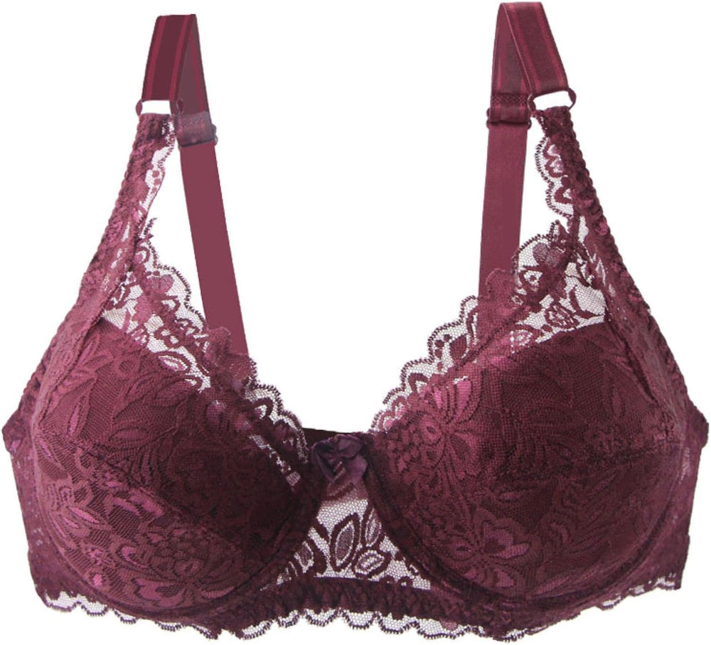 Plus-Size Lace Bra - Sexy & Elegant Design for Comfort and Style