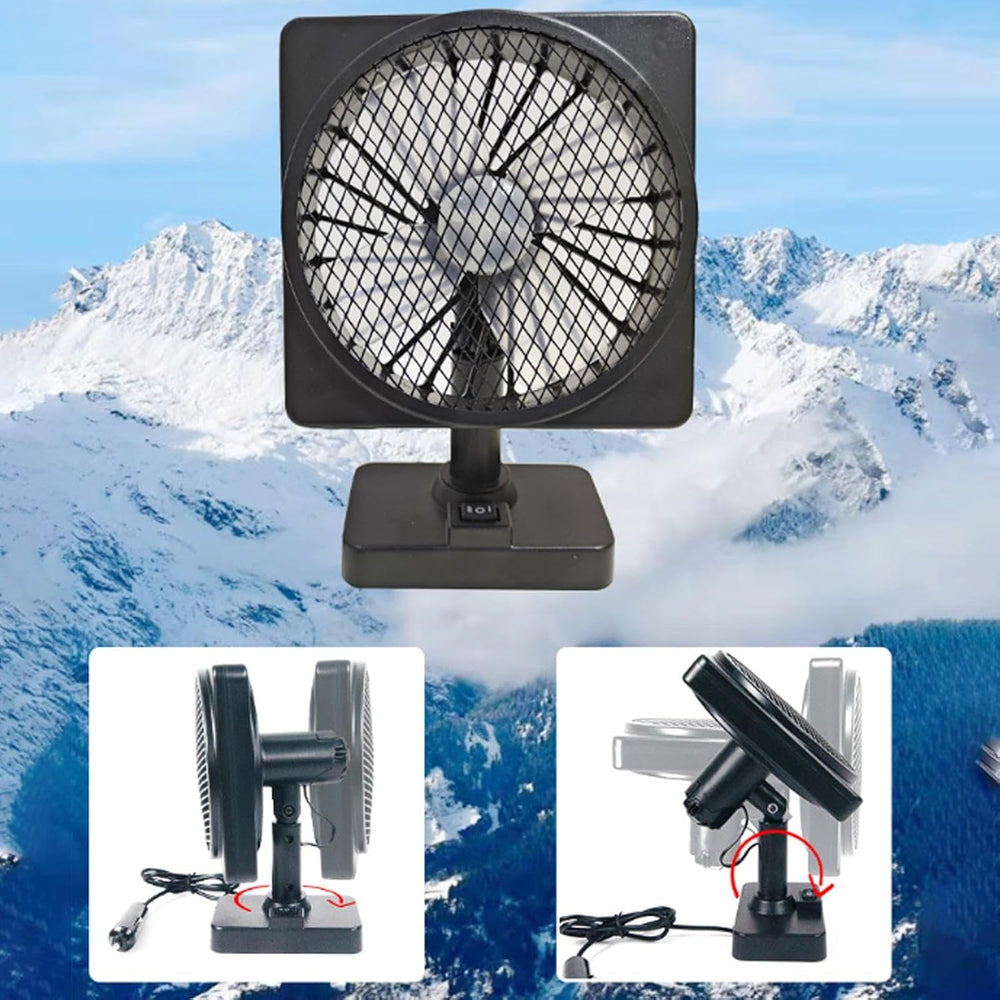 12V USB Air Circulator Car AC Cooling Fan with 360° Rotation (1+1 Free) - Aurovent