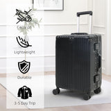 Enhanced Product Title: **Premium Aluminium Frame Carry-On Luggage with TSA Lock & Whisper-Quiet Wheels - Lightweight & Durable Travel Suitcase**