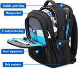 Water-Resistant Laptop & Travel Backpack with Multiple Organised Compartments - Perfect for Commuting & Adventure