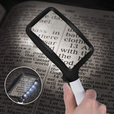 Enhanced Product Title: "LED Handlupe für müheloses Lesen von Kleingedrucktem – Vergrößerungslinse mit integrierter Beleuchtung" 

This title includes relevant keywords for better visibility while clearly describing the product's features and benefits.