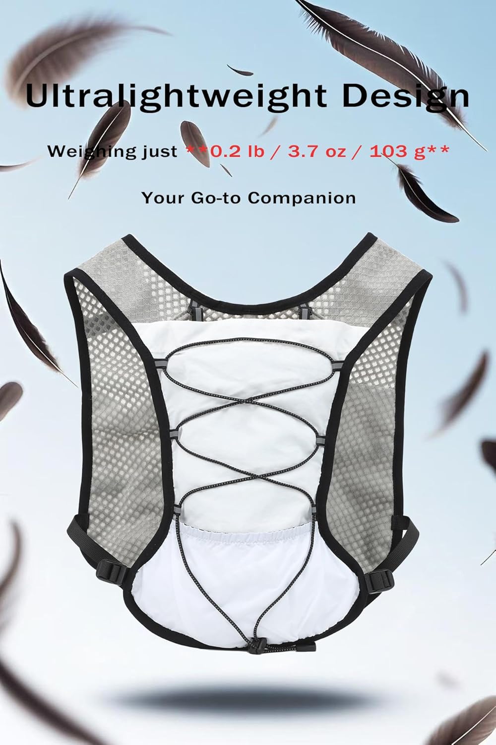 Dravien Ultra-Light Hydration Running Vest with 2L Water Bladder - Perfect for Trail Running, Hiking & Outdoor Activities