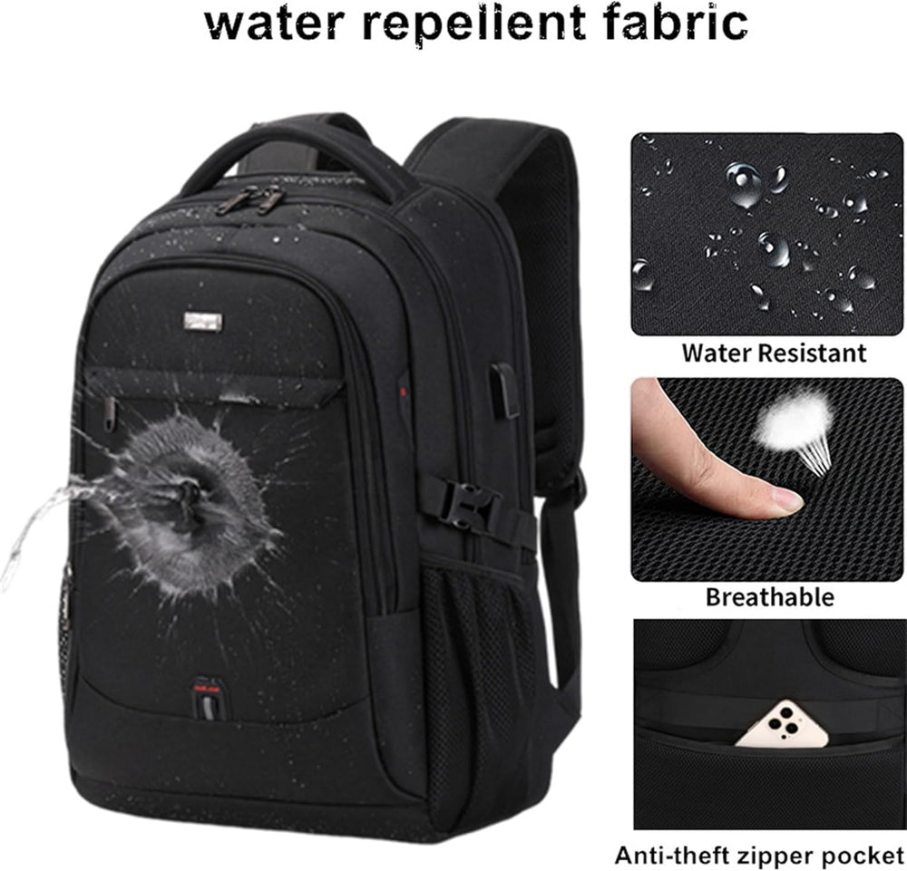 Water-Resistant Laptop & Travel Backpack with Multiple Organised Compartments - Perfect for Commuting & Adventure
