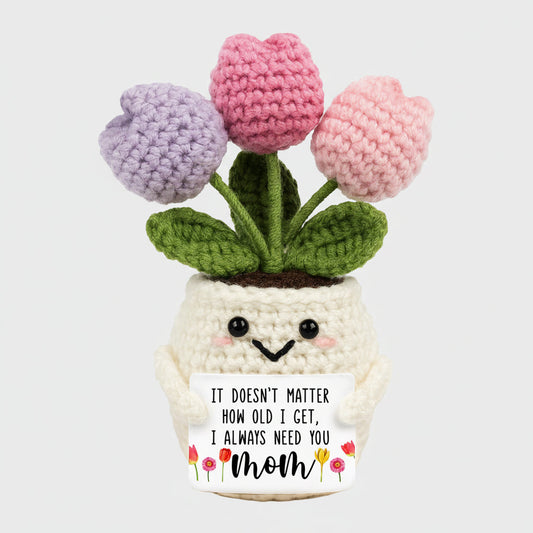 Crochet Flower Decor – Handmade Design, Desk Decor & Mother's Day Gift
