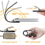 Kalsten | Buy 9 LED USB rechargeable reading lamp for reading in bed - eye-friendly, stepless dimmable | Small lightweight clip-on reading lamp