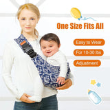 Adjustable Baby Carrier – Ergonomic Buckle System, Cotton Blend & 0.5-3 Years