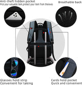 Water-Resistant Travel Laptop Backpack with USB Charging Port - Durable, Stylish, and Versatile for Commuting and Outdoor Adventures