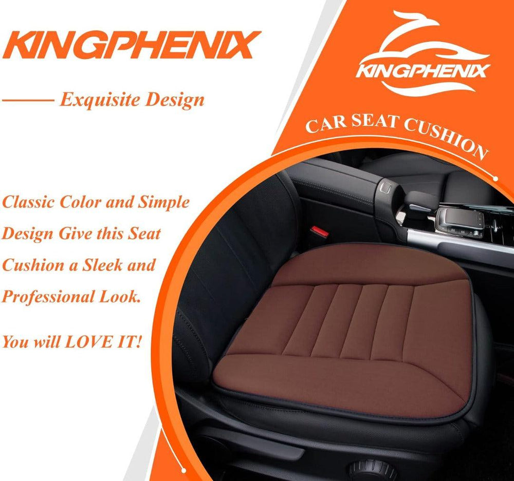 Memory Foam Car Seat Cushion – Ergonomic Gel Support, 54×47cm & Breathable Cover