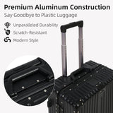 Enhanced Product Title: **Premium Aluminium Frame Carry-On Luggage with TSA Lock & Whisper-Quiet Wheels - Lightweight & Durable Travel Suitcase**