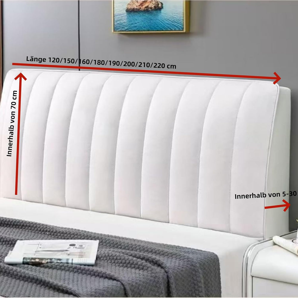 Padded Headboard Slipcover – Soft Cushioned, 120×70 cm & 4 Colors