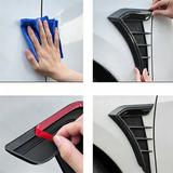 Carbon-Look Car Side Vents – Self-Adhesive, Weatherproof TPU & 24×17cm Pair