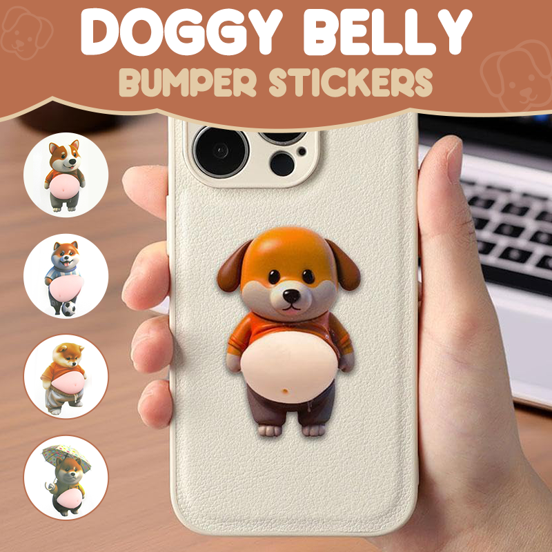 Silicone Bumper Stickers – Dog-Shaped, Food-Grade & Reusable Phone Protection