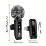 Kalsten | SoundSnap Wireless Clip Microphone – USB-C Microphone for Smartphone and Tablet