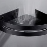 Kalsten | Matt Black Modern Bathroom Accessories Set, Set of 3, Bathroom Shelf