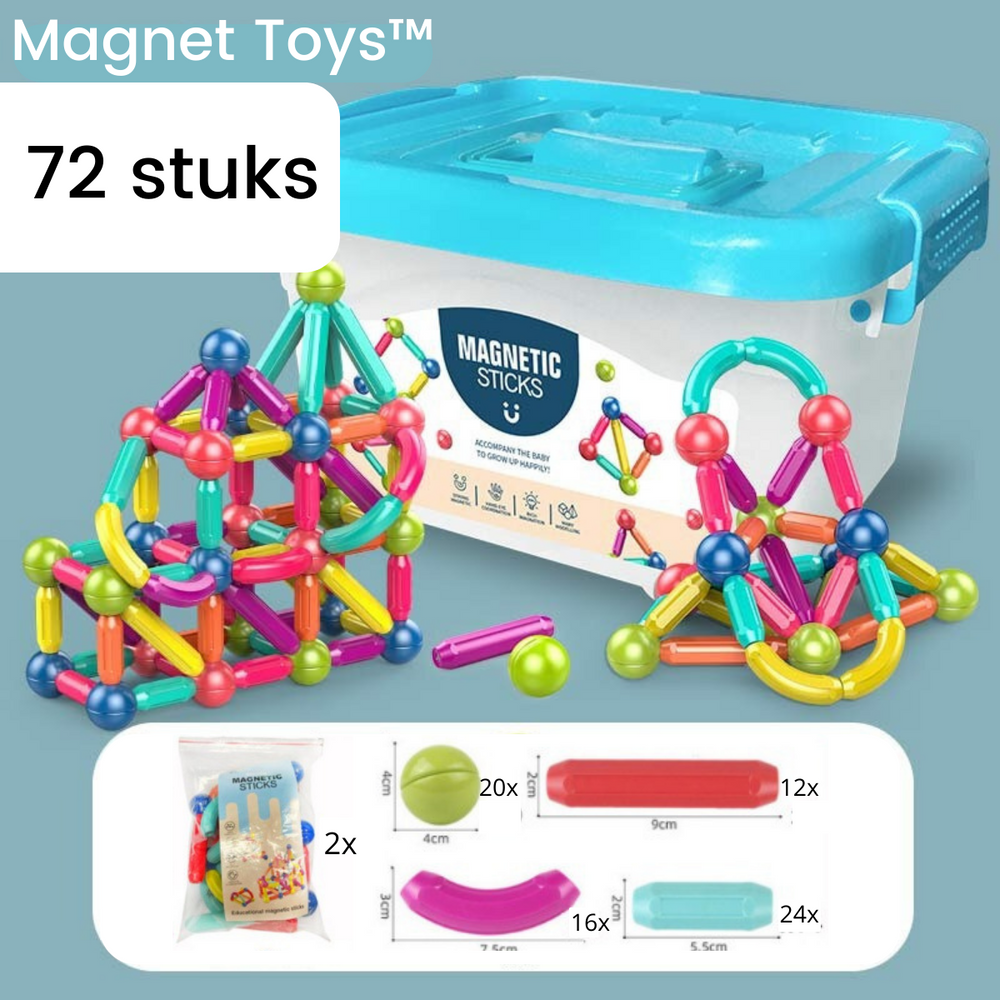 MagnaMaster magnetic building blocks - 72 pieces