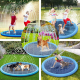 Kids Water Splash Play Mat – Durable PVC, Garden Hose Sprinkler & Foldable