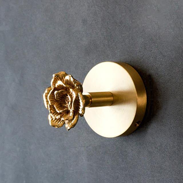 Brass Wall Hooks – Solid Brass, Animal Head Design & Gold Finish