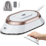 Mini Travel Iron – Ceramic Diamond Soleplate, Dual Voltage & 2-Min Heat-Up