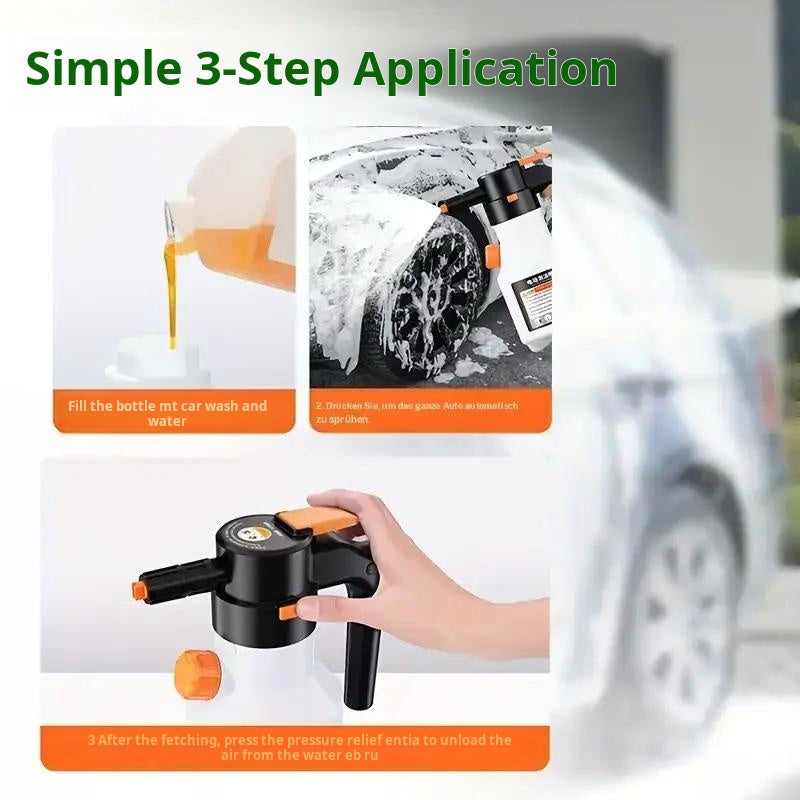 Optimized Product Title: **Kabelloser Elektrischer Schaumsprüher – Perfekt für die Autowäsche | Effiziente Schaumsprühflasche für gründliche Reinigung**