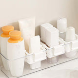 Adjustable Fridge Door Organizer – Expands 16.5–26cm, Polypropylene, White