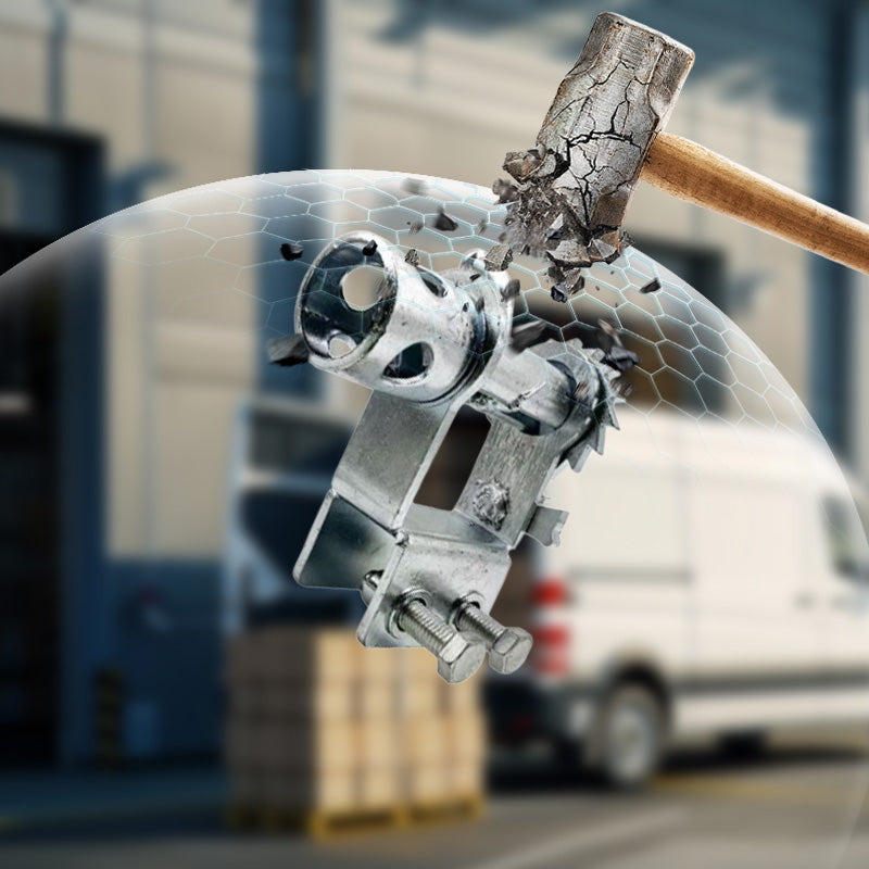 Vehicle Rope Clamp – Twist-Lock Steel, Universal Cargo Securing for Trucks & Trailers