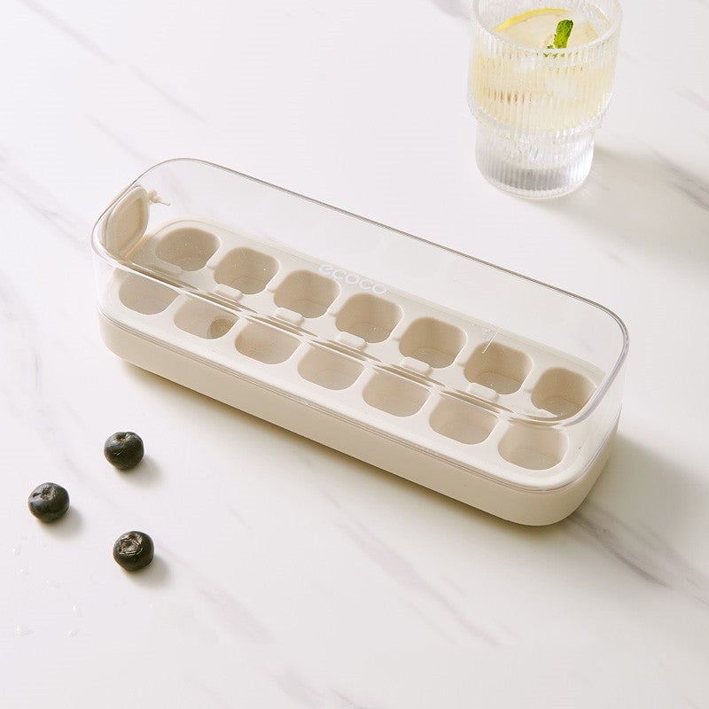 Ice Cube Tray with Push Mechanism