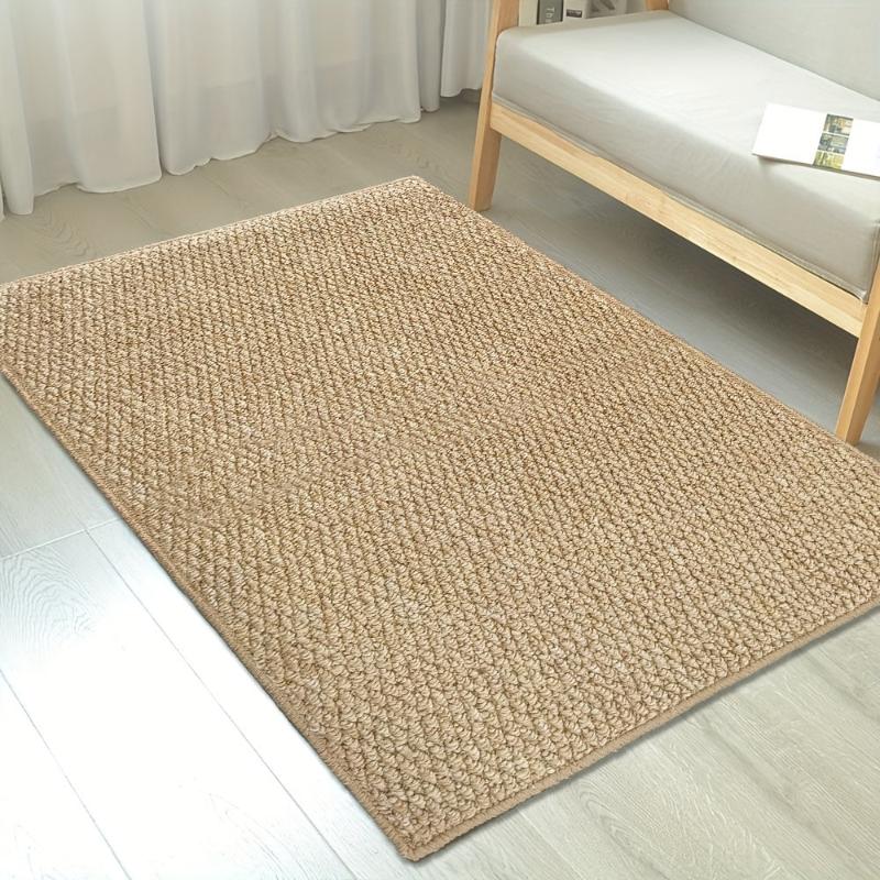 Jute-Look Doormat – Non-Slip Backing, 50×80cm & Machine Washable