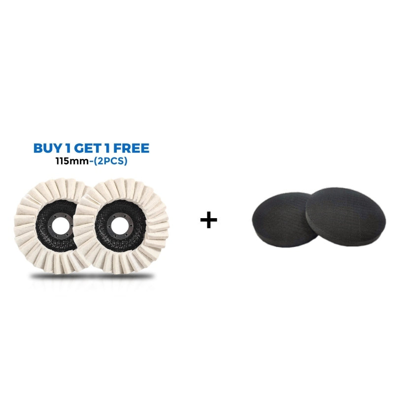 Wool Polishing Pads – 115mm & 125mm, 13,000 RPM for Angle Grinders