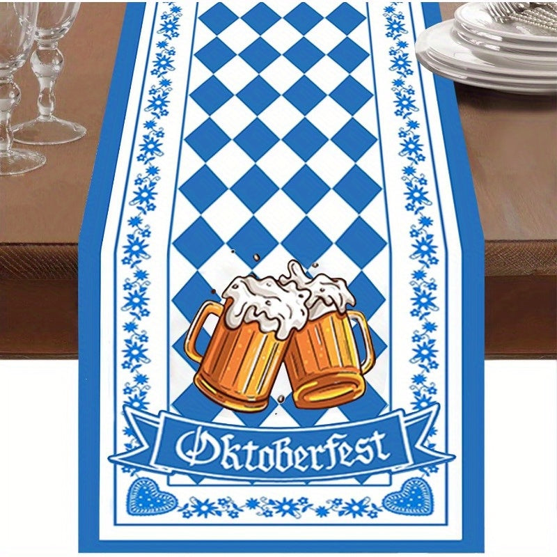 Diamond-Pattern Table Runner – Oktoberfest Table Runner