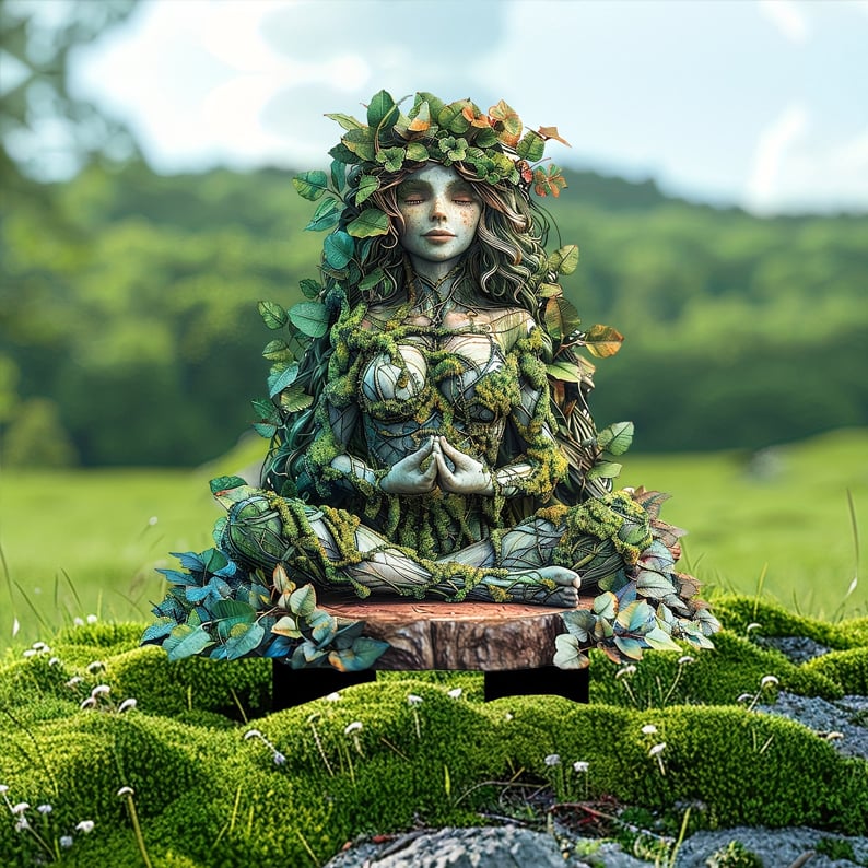 Acrylic Garden Stakes – 6 Mystical Figures, 19×30cm & Weather-Resistant